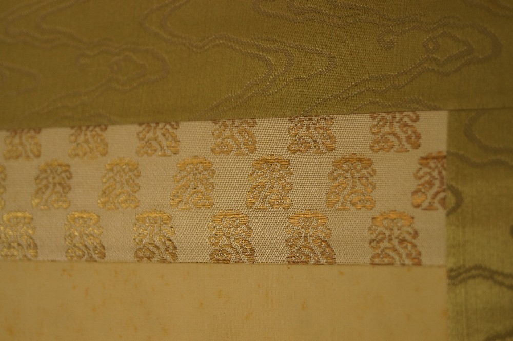 Drachen Kakemono Montierungsdetail
