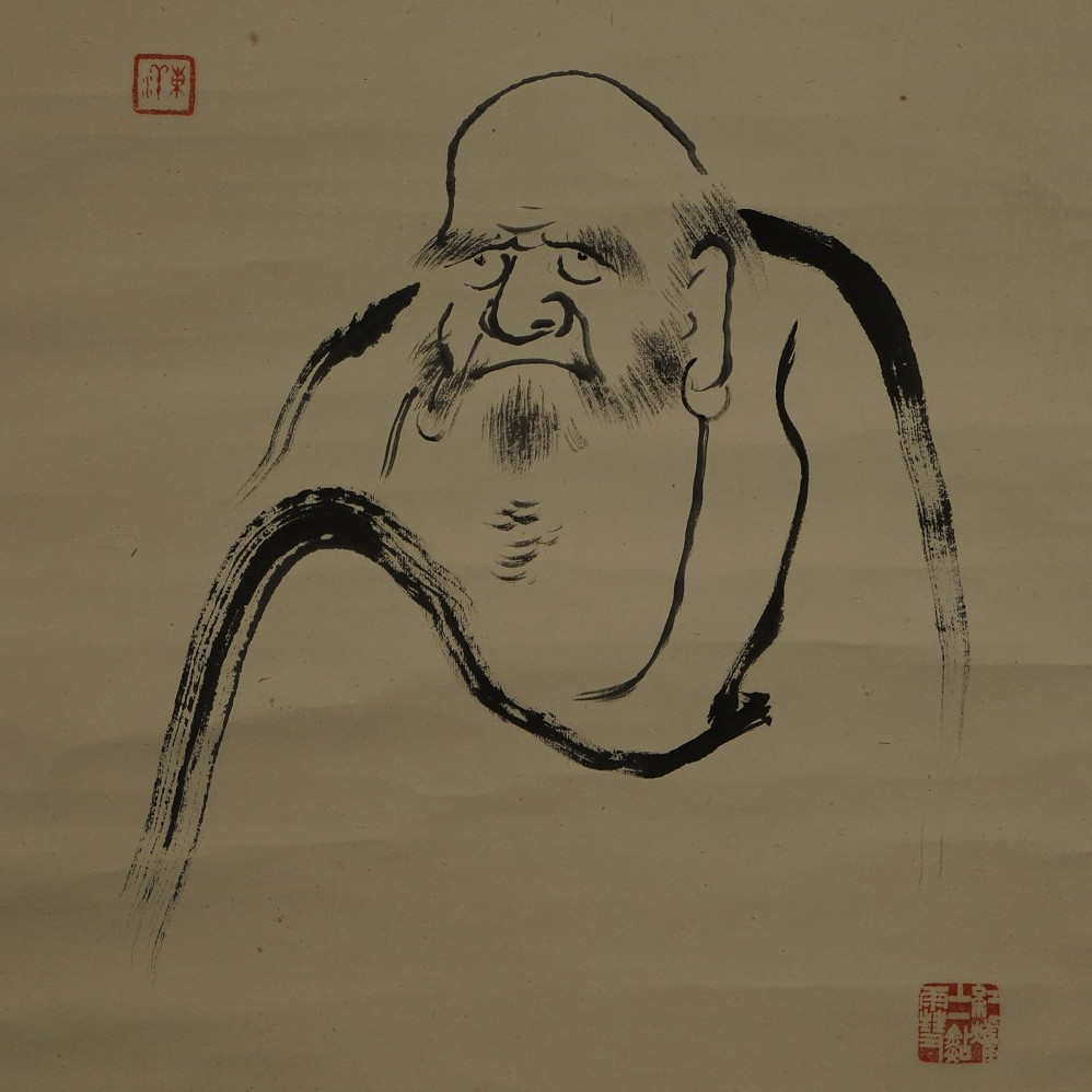 Bodhidharma Motiv Nahaufnahme Vorschau