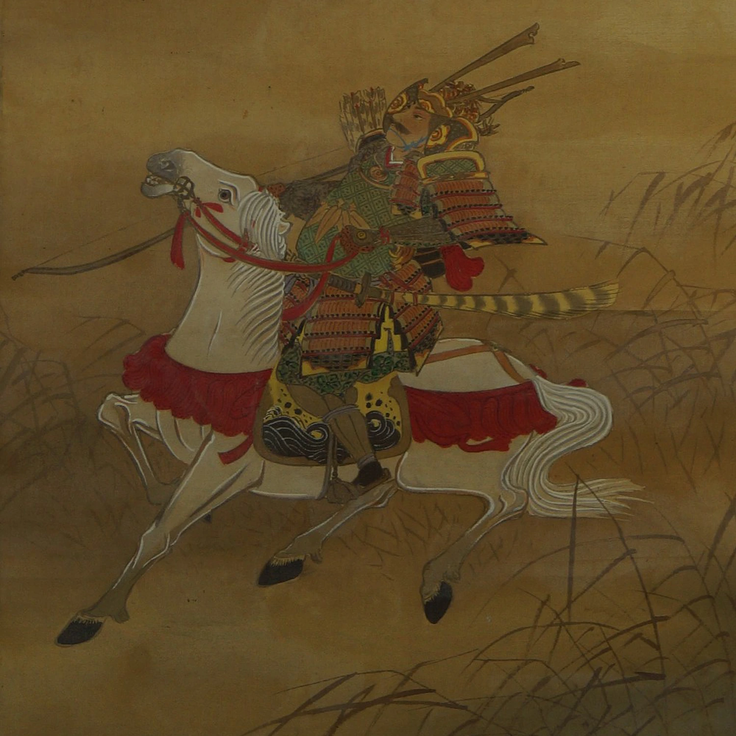 Samurai Rollbild Motiv Nahaufnahme Vorschau