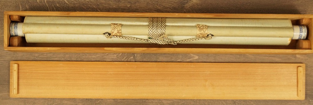 Fasane am Kirschbaum von Mano Kamura Kakemono in Aufbewahrungsbox