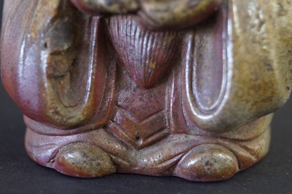 Fukurokuju Figur Gewand Motiv Nahaufnahme