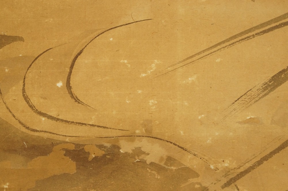 Wilde Gans im Mondlicht Tanaka Koga Wasser Landschaft Nahaufnahme