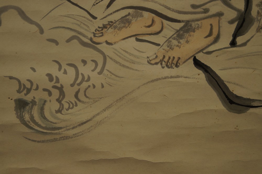 Bodhidharma Rollbild Motiv Nahaufnahme 5