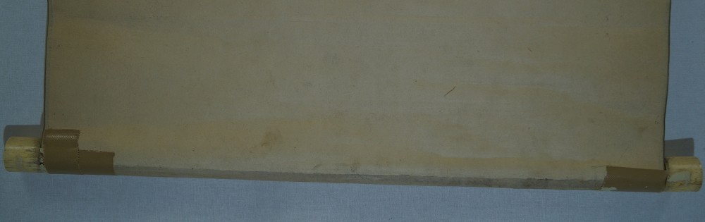 Pflaumenbluete im Schnee Kakemono Rollendetail 2