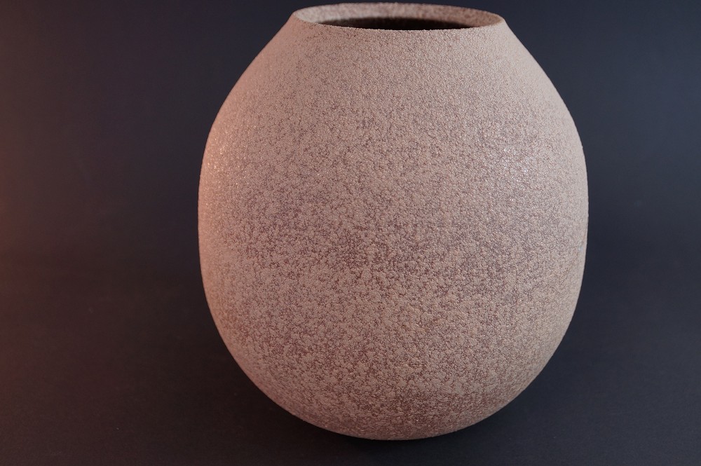 Shigaraki Vase von Kaoru Ohara Seitenansicht 2