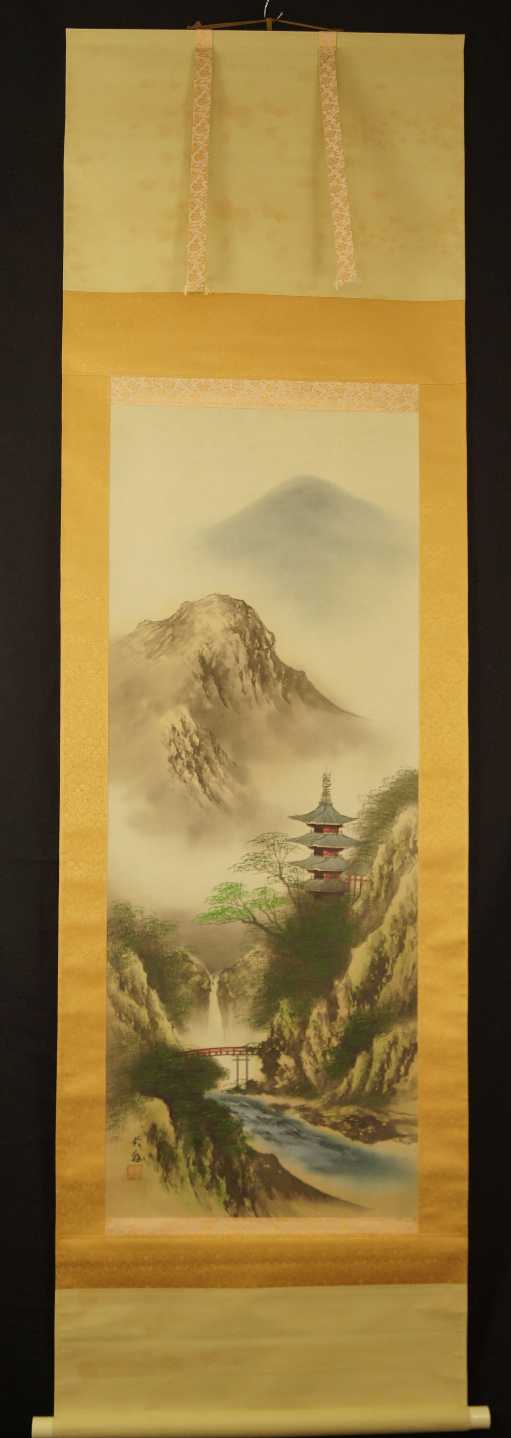 Landschafts Kakemono Gesamtansicht Rollbild