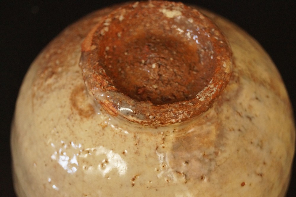 Chawan Hagi autorstwa Hirose Tanga zblizenie dna 1