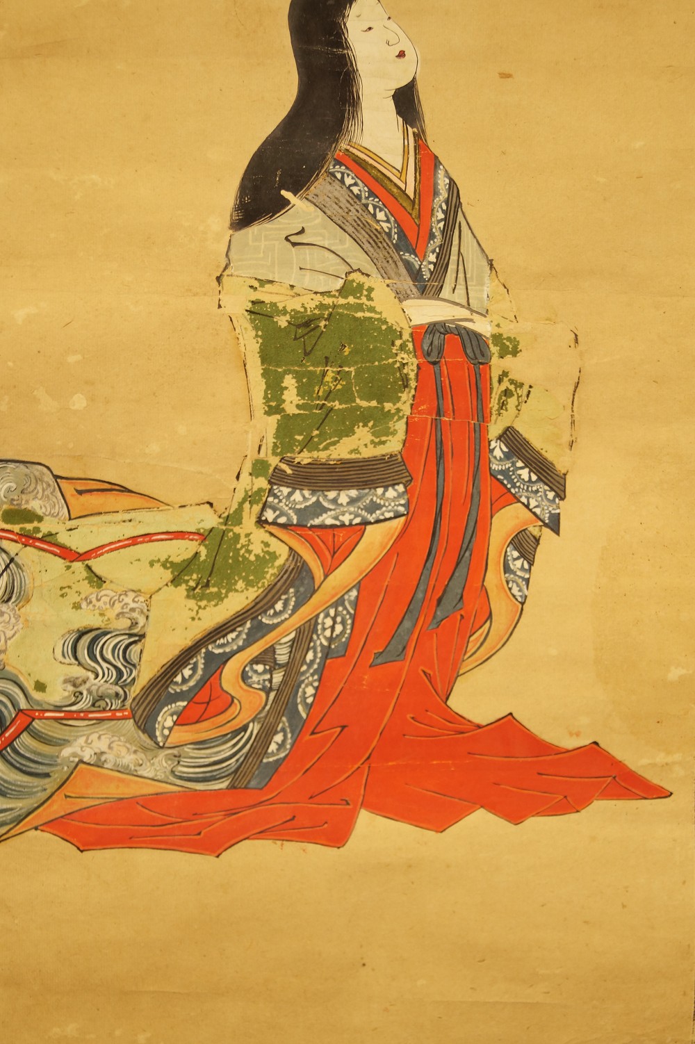Hoefische Dame der Heian-Zeit Motiv Nahaufnahme