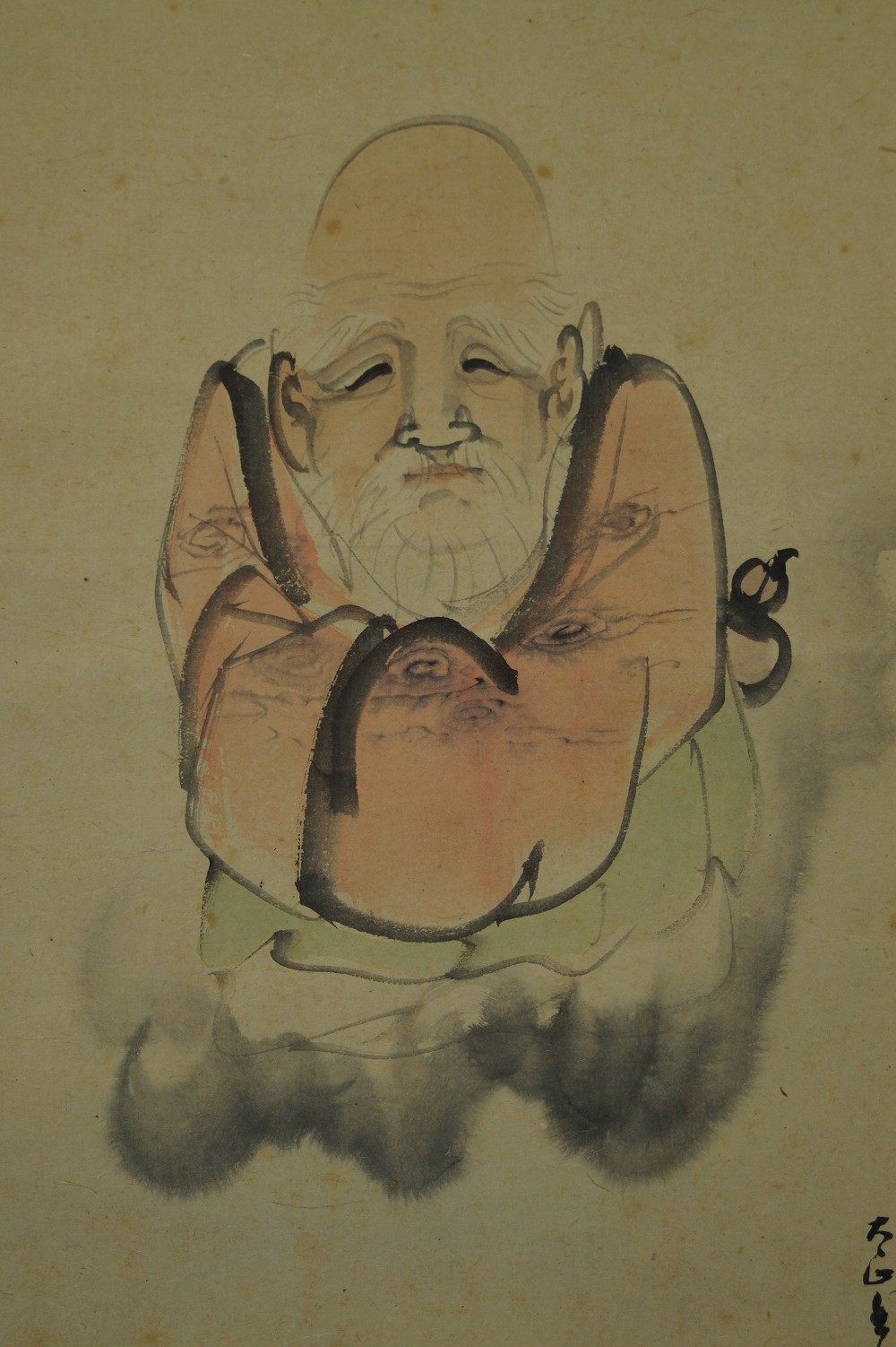 Jurojin auf Wolken Figur Motiv Nahaufnahme 1