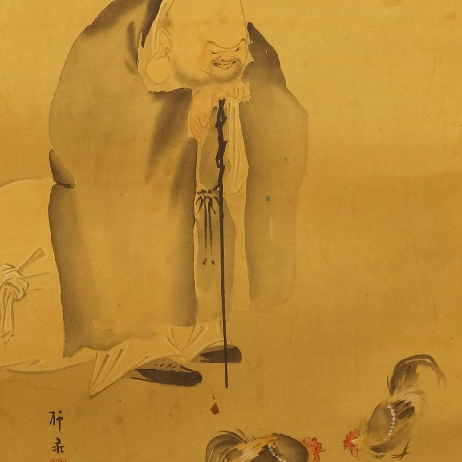 Hotei Kakemono Motiv Nahaufnahme Vorschau