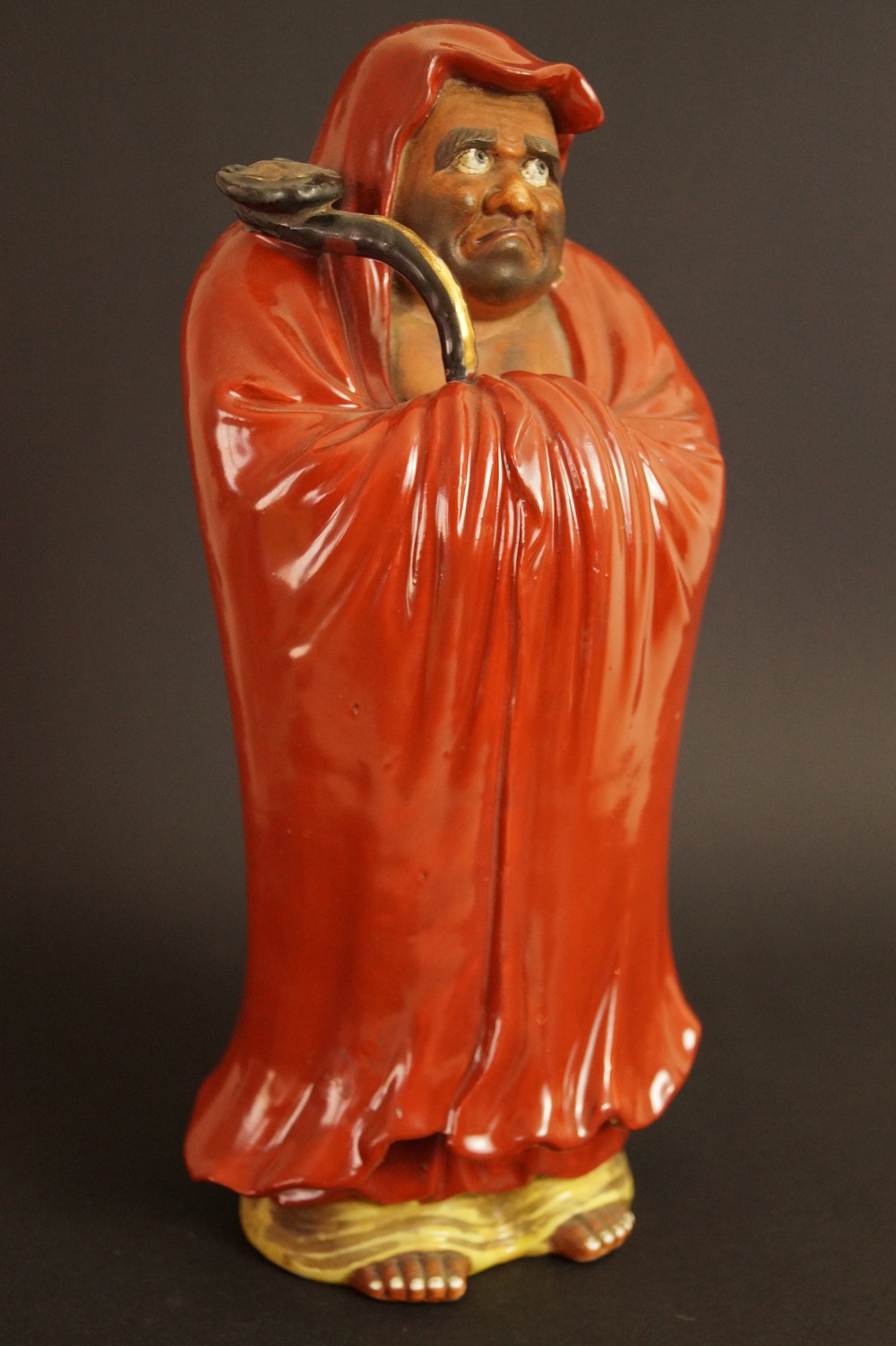 Bodhidharma Daruma Kutani-Figur Seitenansicht