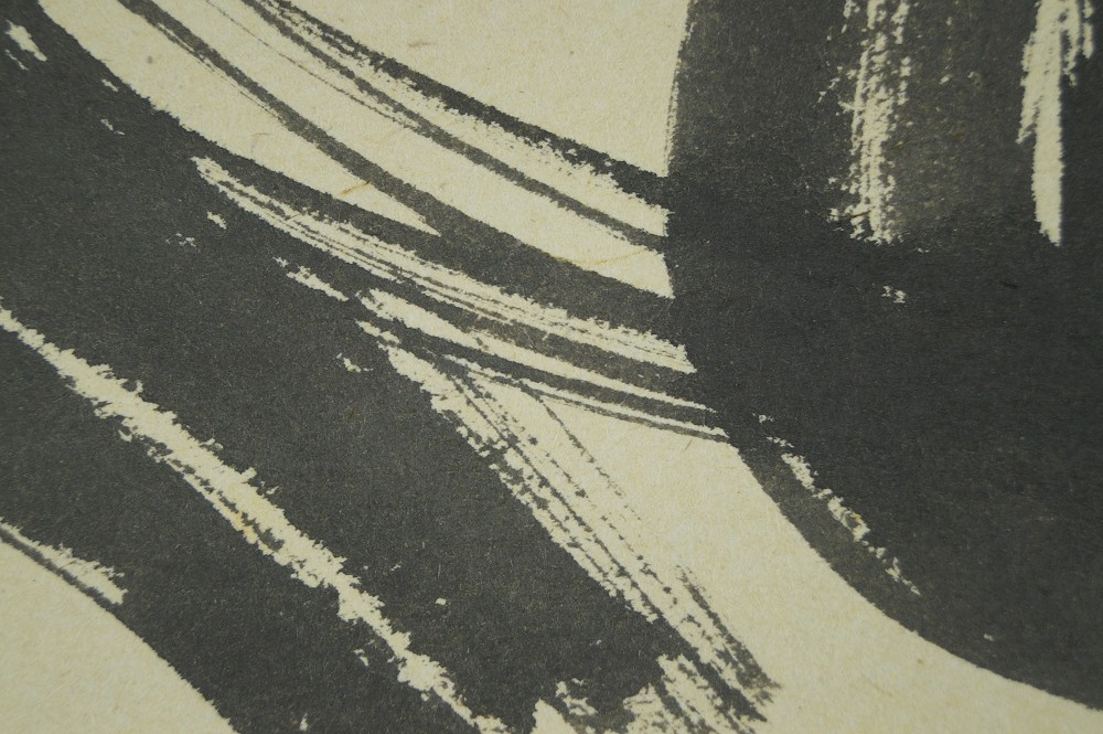 Calligrafia primo piano pennellata