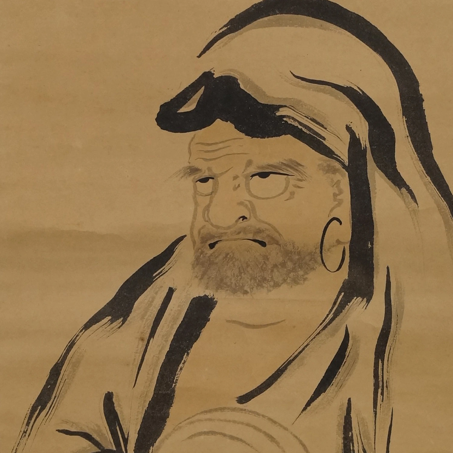Bodhidharma Motiv Nahaufnahme Vorschau