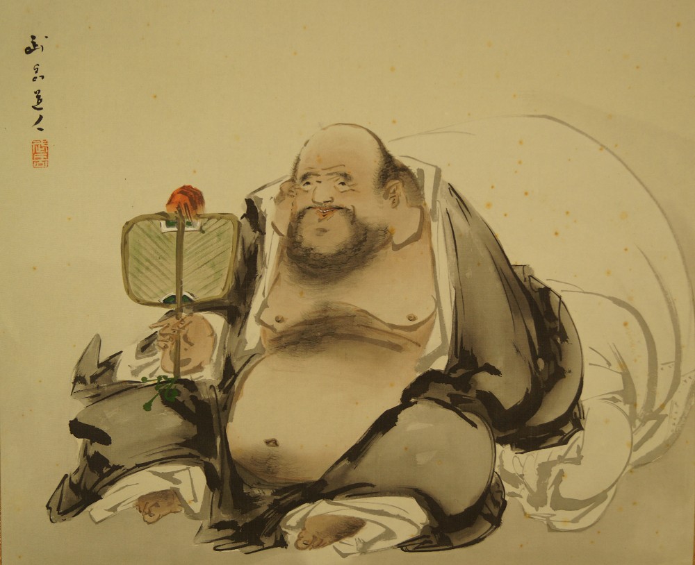 Kakemono Hotei Gesamtmotiv ohne Rahmung
