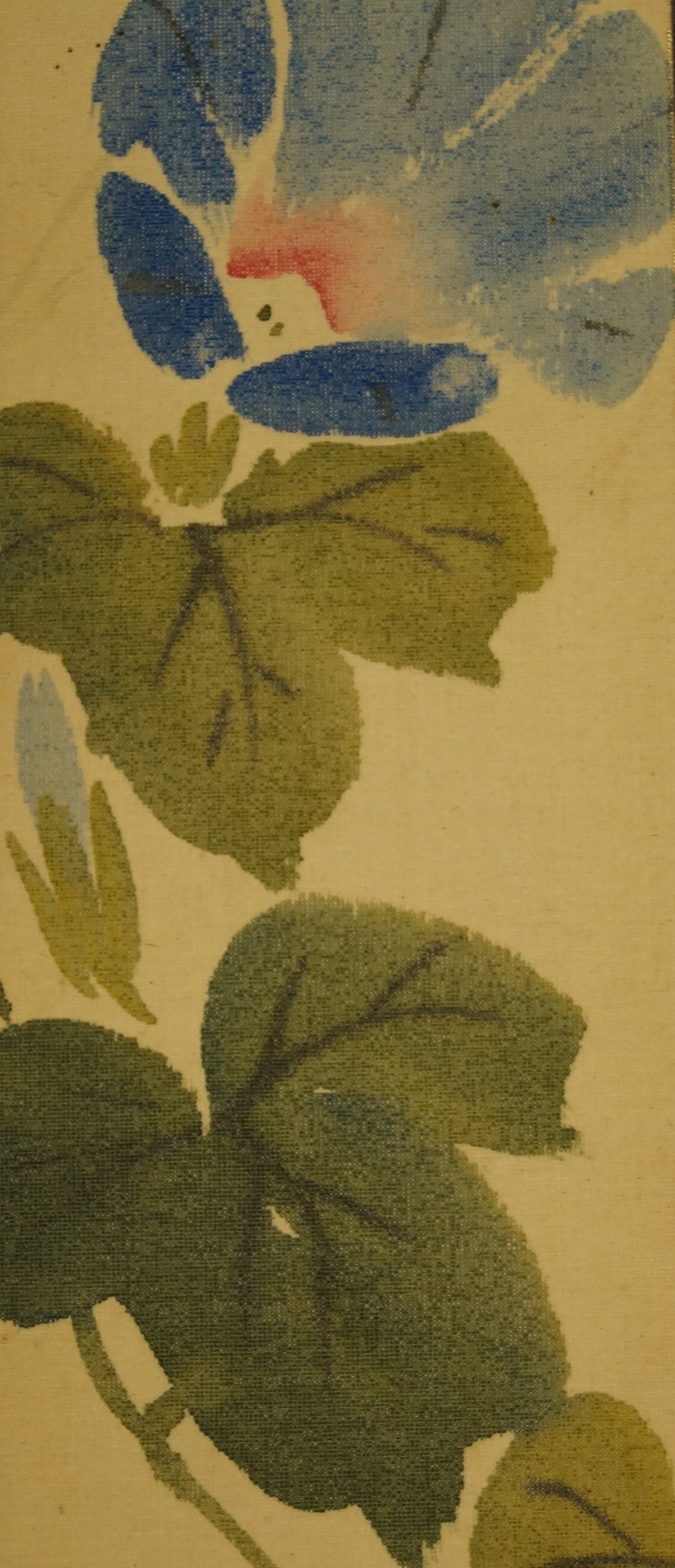 Japanisches Gemaelde Iris Motiv Nahaufnahme 2