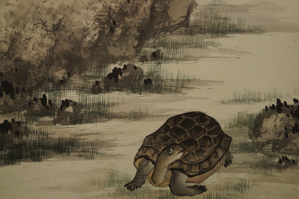 Zwei Schildkroeten von Shogetsu Motiv Nahaufnahme 1