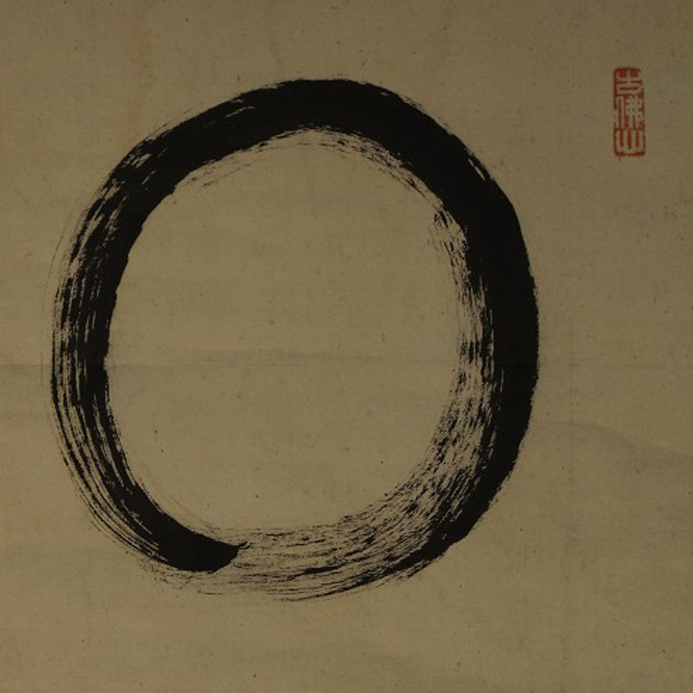 Zen Kalligrafie Enso von Taniuchi Seigan Motiv Nahaufnahme Vorschau
