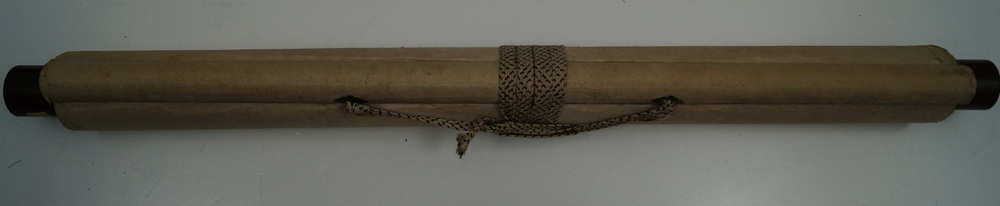 Two Bulls Rolled Up and Tied Kakemono Kakemono Rolled Up