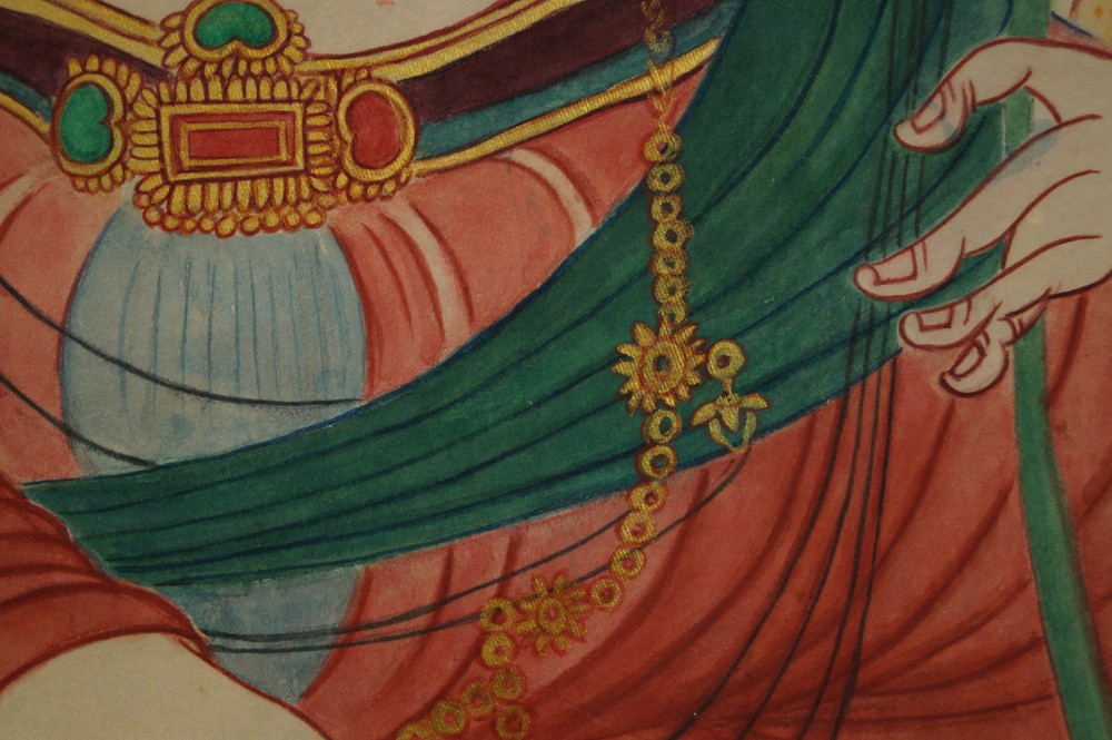 Kannon Bodhisattva Guertelschmuck Nahaufnahme