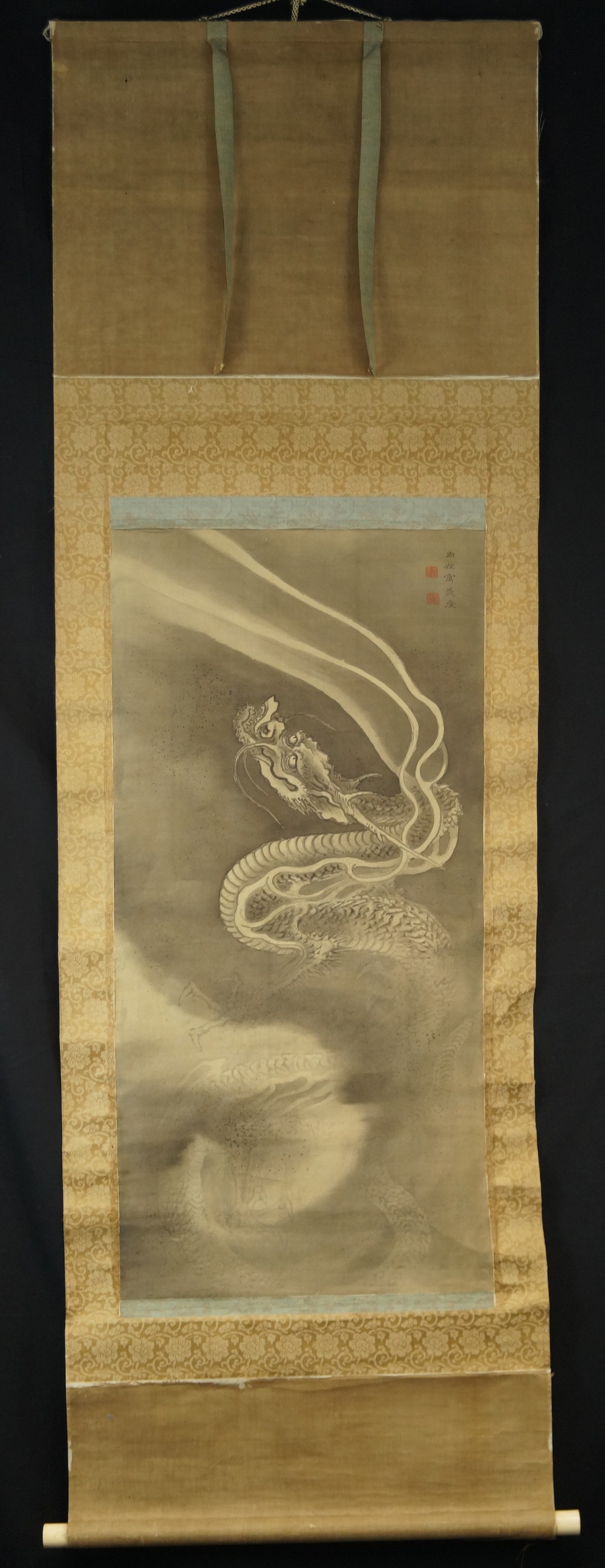 Drachen Kakemono Gesamtansicht Rollbild