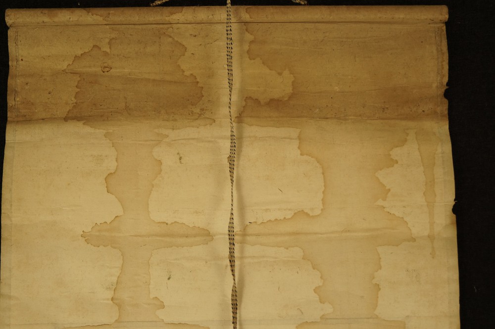 Kalligrafie Wasserschaden Nahaufnahme 2