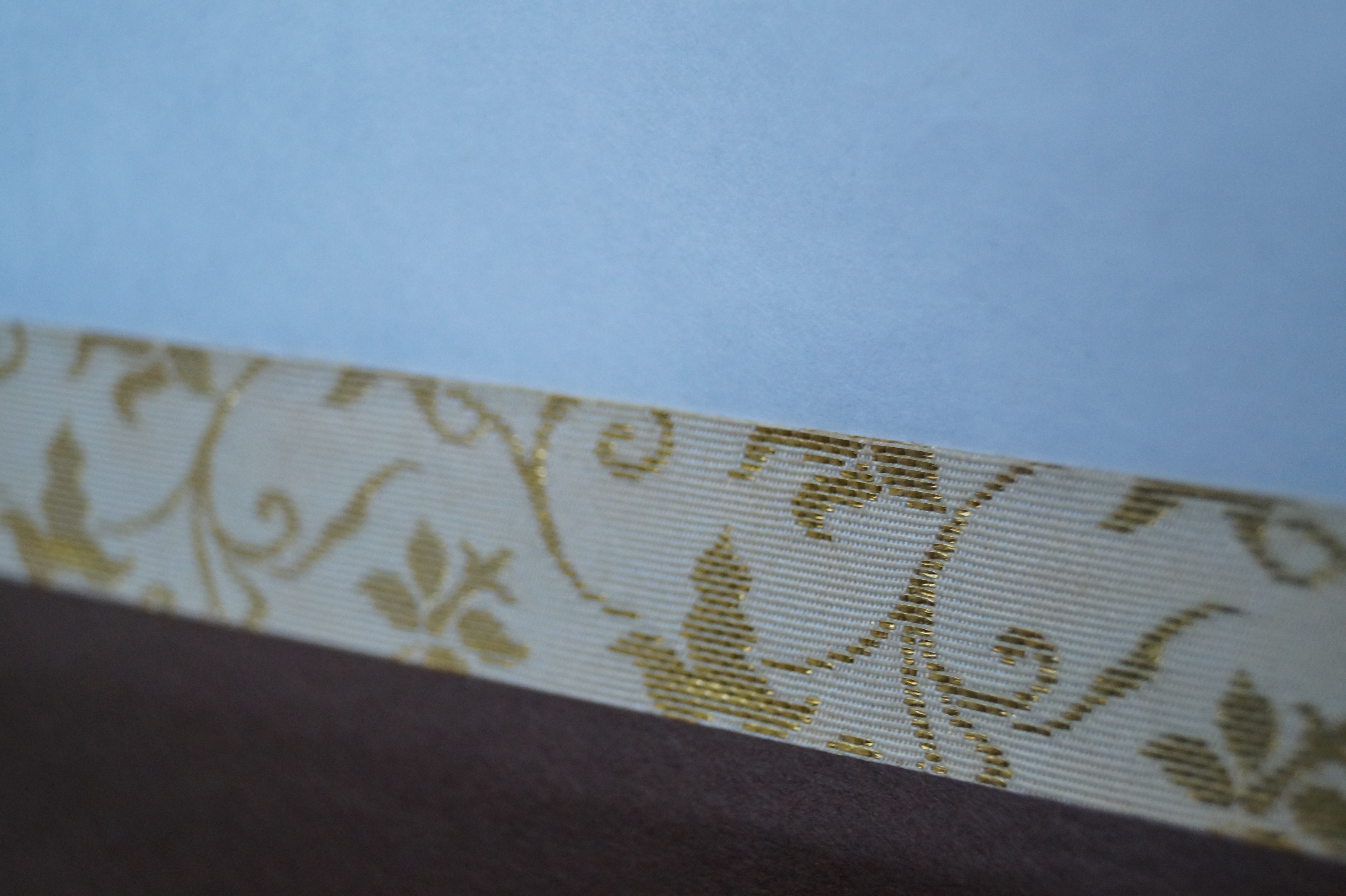 Kakemono calligraphy mounting detail 2