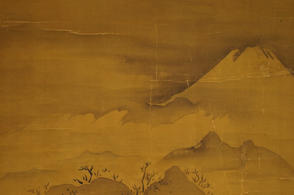 Fuji-San im Morgenrot von Kano Toun Landschaft Nahaufnahme 3