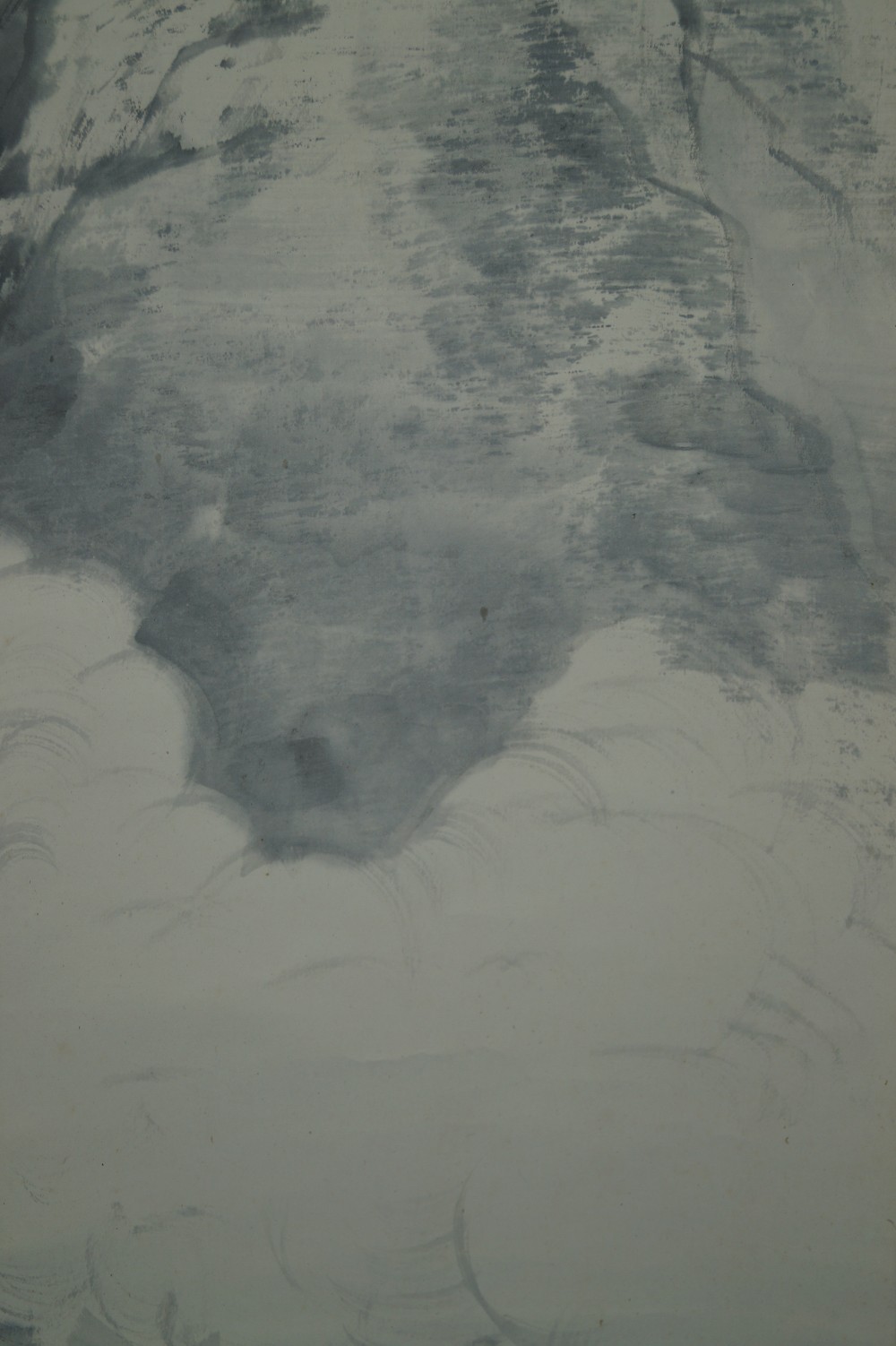 Landschaft Rollbild Wolken-Motiv Nahaufnahme