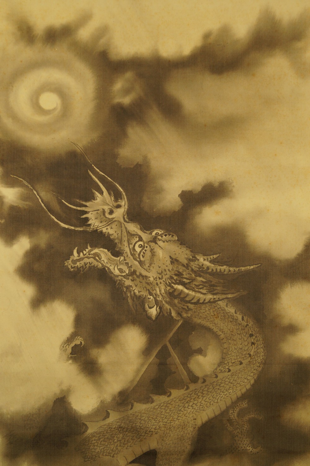 Drachen Kakemono Drachenkopf Nahaufnahme 1