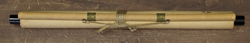 Deux corbeaux par une nuit enneigée Kakemono roulé
