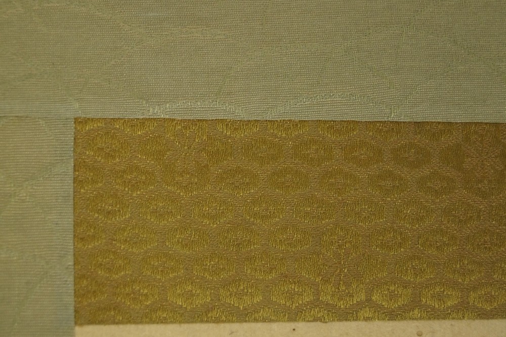 Der Trinker Kakemono Montierungsdetail