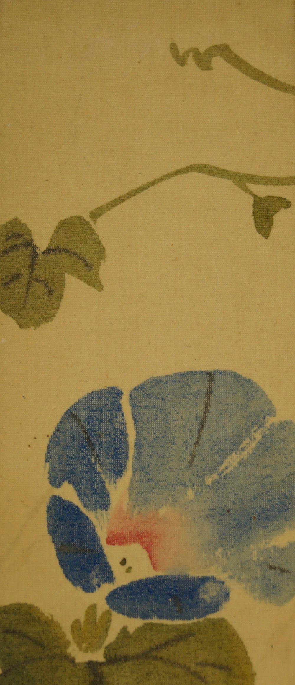 Japanisches Gemaelde Iris Motiv Nahaufnahme 1