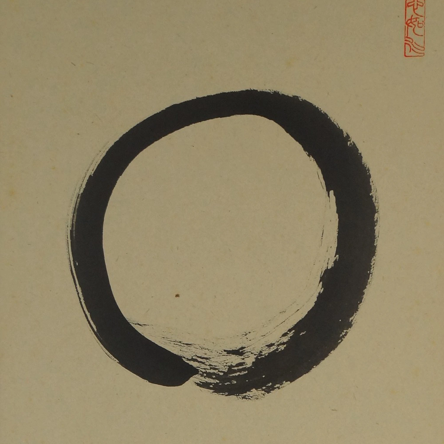 Enso Kalligrafie von Hashimoto Johisa Motiv Nahaufnahme Vorschau