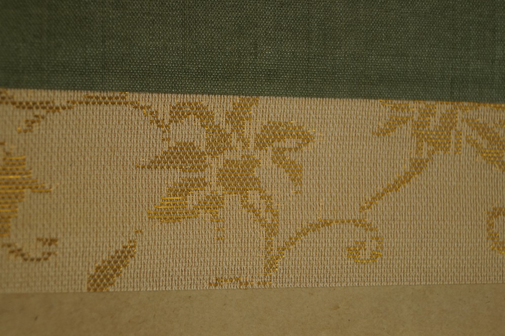 Bambus Rollbild von Tsubaki Chinzan Montierungsdetail 1