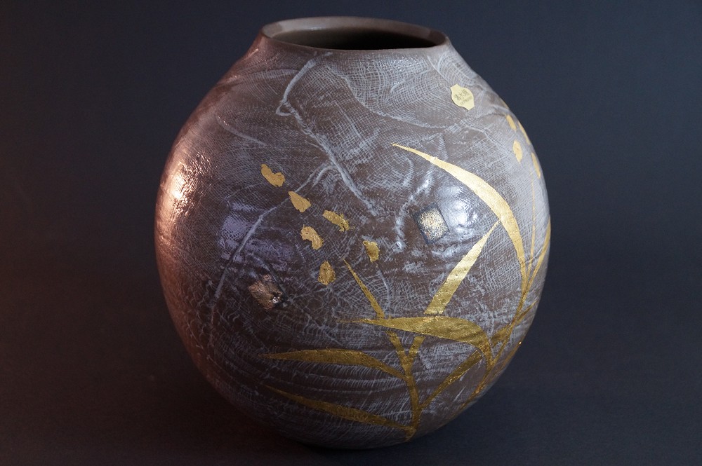 Kyo Vase von Mazafumi Fujihara Seitenansicht
