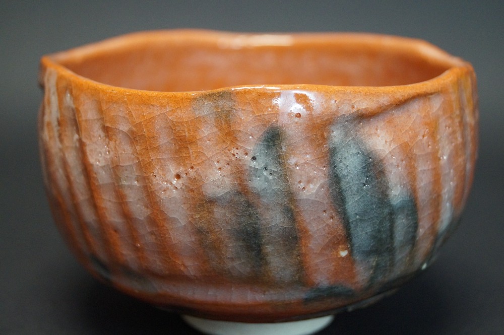 Chawan Raku Keramik Toraku Morisato Seitenansicht 2