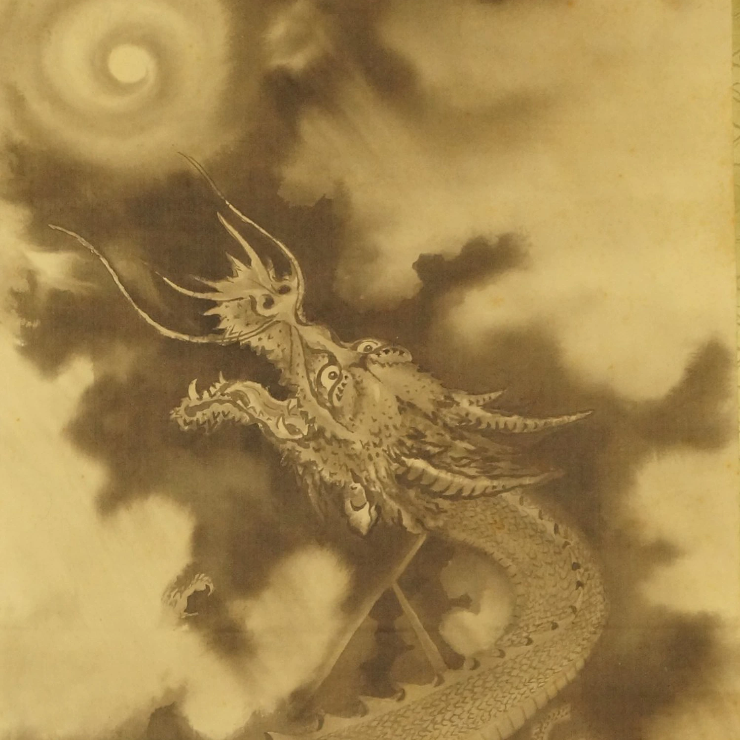 Drachen Kakemono Motiv Nahaufnahme Vorschau