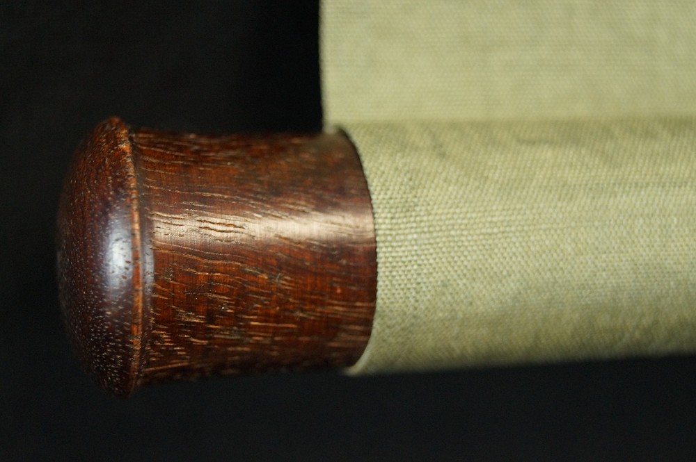 Bambus Rollbild von Tsubaki Chinzan Rollendetail