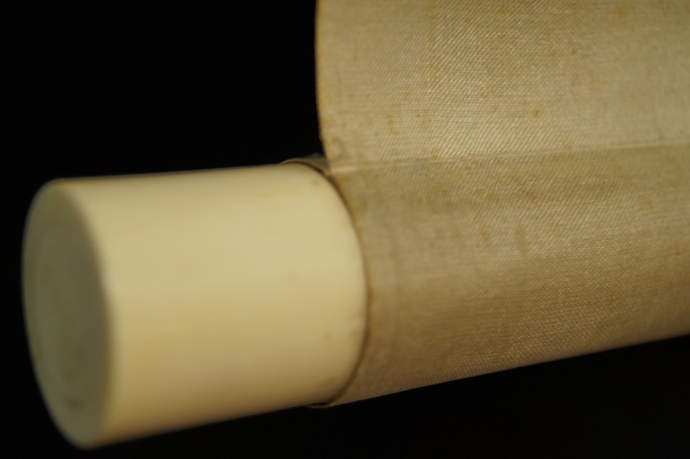 Dettaglio del rotolo del kakemono primo piano