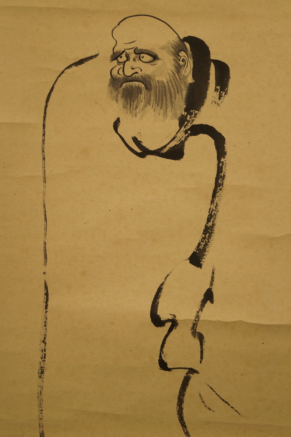 Kakemono Bodhidharma Motiv Nahaufnahme 3