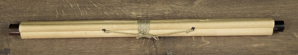 Sowa jesienią autorstwa Yurina Ishikawy kakemono zwinięte